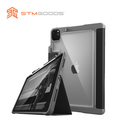 澳洲【STM】Rugged Case Plus 系列 iPad Pro 12.9吋 第四代 軍規防摔保護殼 (黑)