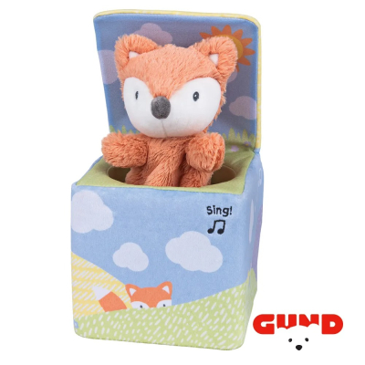 【麗嬰房】GUND小狐狸音樂彈跳盒