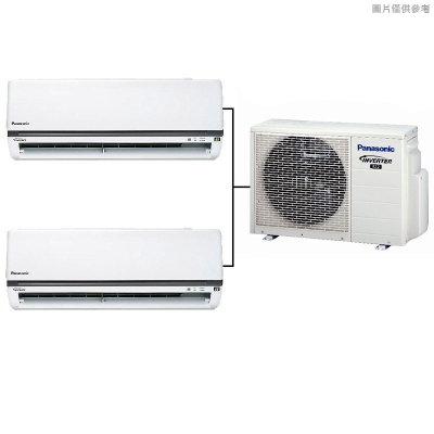 Panasonic國際牌【CU-2J56FHA2/CS-K28FA2/CS-K28FA2】一對二變頻冷氣(冷暖型)標準安裝