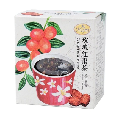 【曼寧花草茶】玫瑰紅棗茶 3g*15入/盒