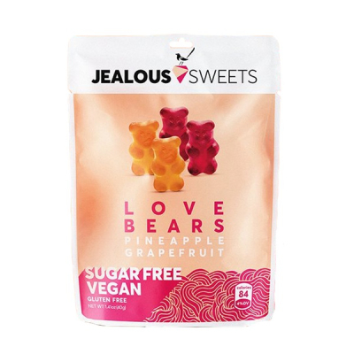 【JEALOUS SWEETS】天然果汁軟糖-愛心熊無糖造型軟糖(純素 ) 40g/包