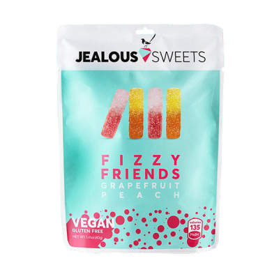 【JEALOUS SWEETS】天然果汁軟糖-氣泡風味軟糖(純素) 40g/包