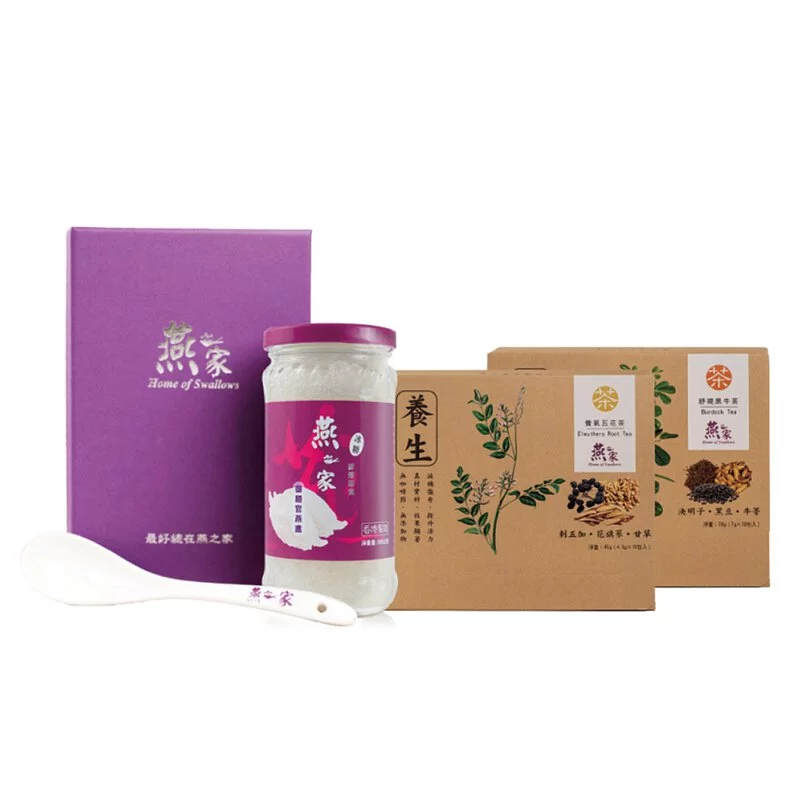 【燕之家】鮮燉即食御膳官燕盞(350g)&漢方茶2盒