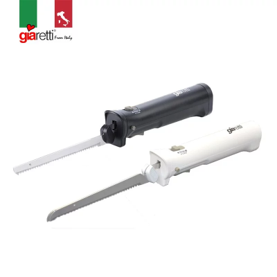 【義大利Giaretti 珈樂堤】充電型電動麵包刀組 GL-773 黑/白