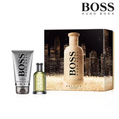 【Hugo Boss】 自信男性淡香水禮盒（淡香水+沐浴膠）_國際航空版