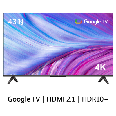 【TCL】43吋 4K Google TV 智能連網液晶顯示器 43P737