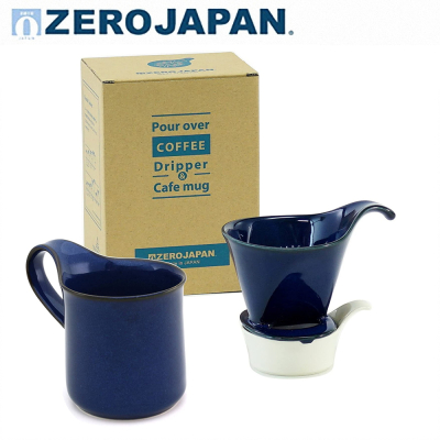 ZERO JAPAN 造型馬克杯咖啡漏斗盤組(牛仔褲藍)