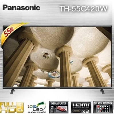 【Panasonic 國際牌】55吋 FHD LED液晶電視 TH-55C420W /體驗大畫面影音視界