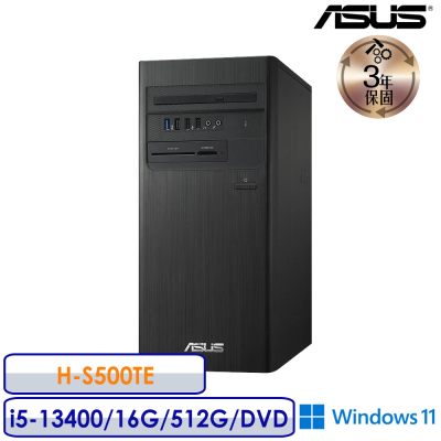 ASUS 華碩 H-S500TE-513400013W i5-13400 16G/512G W11 桌機