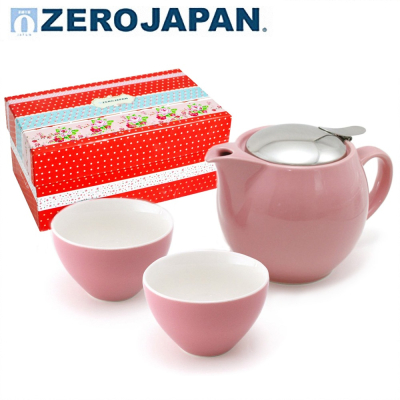 超值65折⭐ZERO JAPAN 典藏陶瓷一壺兩杯超值禮盒組(玫瑰粉)