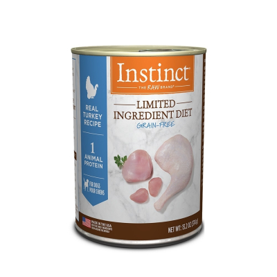 【寵物公園】Instinct原點火雞肉低敏成犬主食罐374g-6入