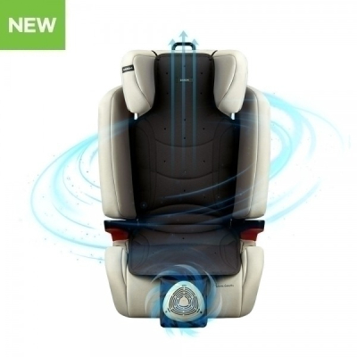 【韓國Daiichi】空氣清淨3D立體循環涼墊 三點式安全帶兒童款Junior 2 (USB風扇 汽座坐墊 )