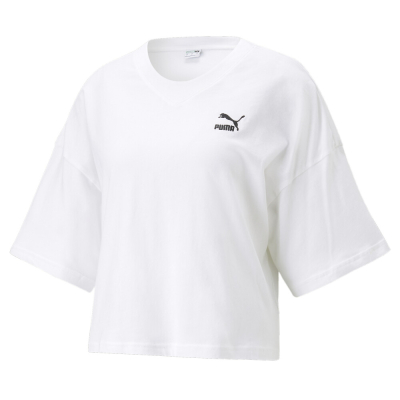 【PUMA】流行系列Classics寬鬆短版短袖T恤 女性-53805202