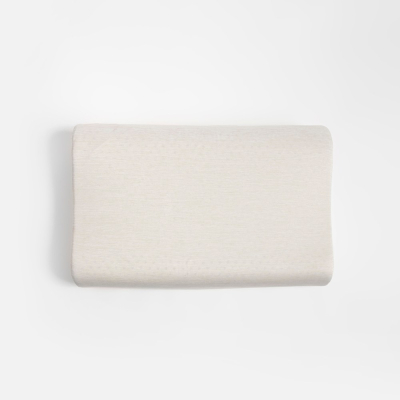 【HOLA】snow touch 涼感乳膠枕曲線型H10/12-素色灰