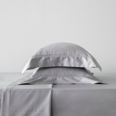 【HOLA】法式孟斐斯埃及棉素色床包 雙人/加大 灰