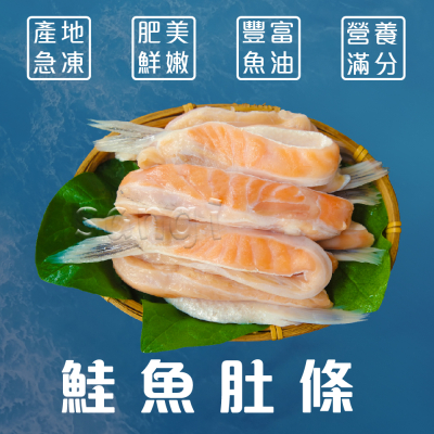 【賣魚的家】鮮凍挪威鮭魚肚條 (500G±10%/包) 共6包