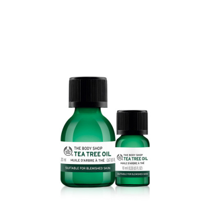 【THE BODY SHOP】防疫茶樹1+1組合 :抗菌天然茶樹精油20ml+10ml