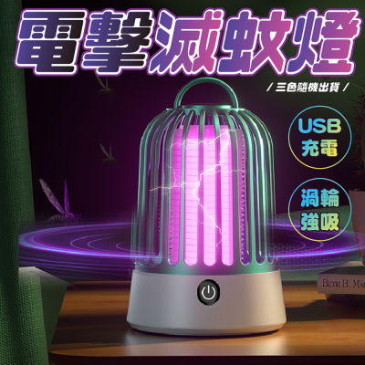 【EDISH】USB充電渦輪強吸電擊滅蚊燈