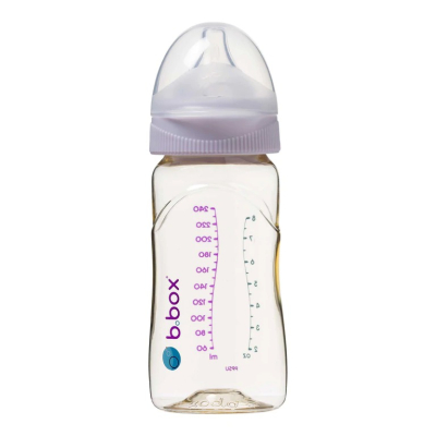 b.box PPSU嬰兒寬口圓孔奶瓶 240ml(多色可選)