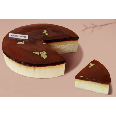 【路易莎咖啡】輕乳酪焦糖布丁蛋糕(6吋)_限屏東店自取