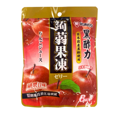 【日藥本舖】Mr黑酢力kurozu乳酸菌蒟蒻果凍蘋果口味8入_12包/箱