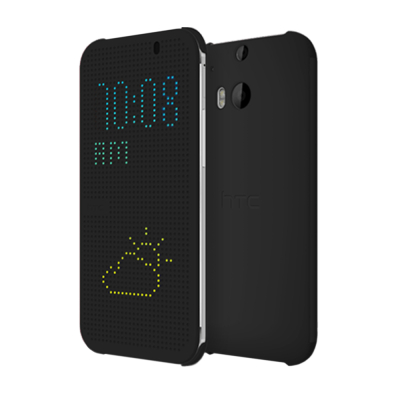 HTC M8 原廠炫彩顯示皮套HC M100 黑色(台灣公司貨-盒裝)