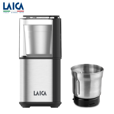 【LAICA 萊卡】多功能雙杯義式咖啡磨豆機/研磨機 HI8110I