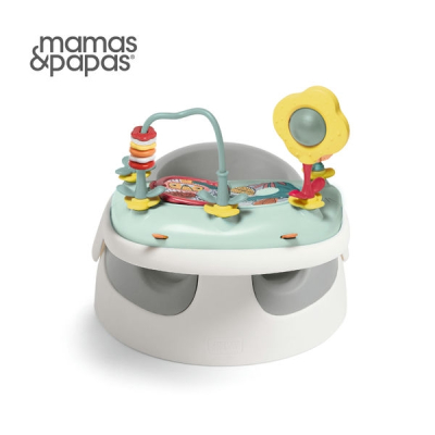Mamas & Papas 二合一育成椅v3-極簡灰(附玩樂盤)