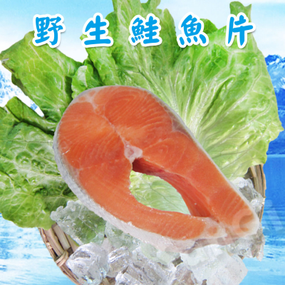 【賣魚的家】野生鮭魚切片-10片組 (100g±4.5%/*5片/包) 共2包