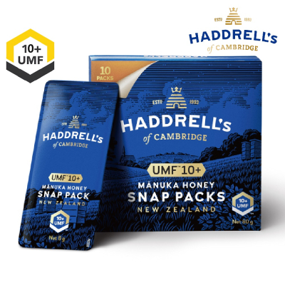 【壽滿趣-Haddrells】Haddrells紐西蘭活性麥蘆卡蜂蜜隨身包UMF10+(80g)