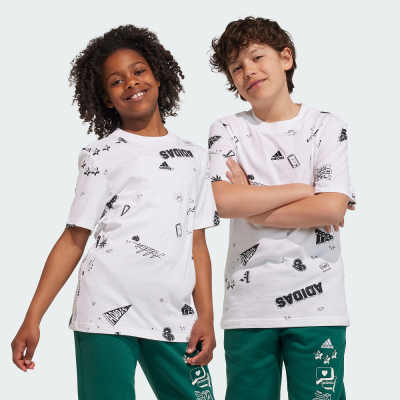 【Adidas kids】男童/女童 專業運動 訓練BRAND LOVE 短袖上衣(IA1564)