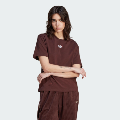 【Adidas】ORIGINALS X HELLO KITTY TEE 女短袖上衣-咖啡-IJ8274