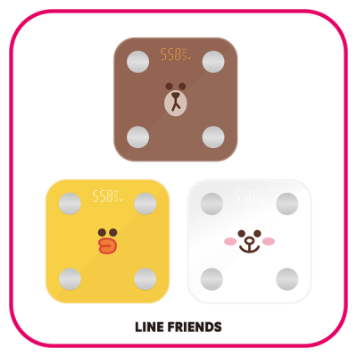 【LINE Friends 】智能藍牙體重計 _旺德電通-LH-SC01W brown 熊大、 cony 兔兔、sally 莎莉