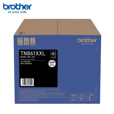 【Brother】TN-861XXL-BK 原廠超高容量黑色碳粉匣