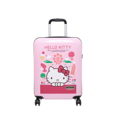 【OUTDOOR】Hello Kitty聯名款台灣景點行李箱-粉紅色