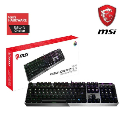 【MSI 微星】 Vigor GK50 Low Profile 電競鍵盤 中文 RGB 機械軸