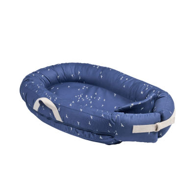 VOKSI Airflow 嬰兒小窩(床中床)-藍莓海鷗