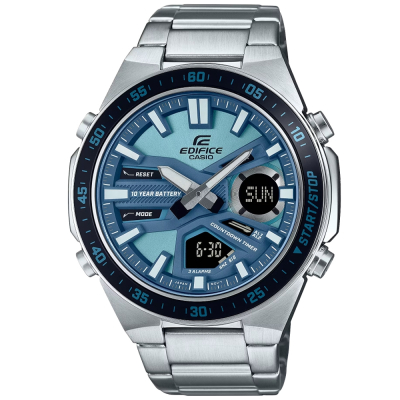 【CASIO】EDIFICE 立體雙顯計時腕錶 EFV-C110D-2B