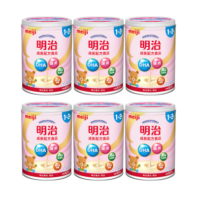 【甜蜜家族】meiji 明治 成長配方食品(1~3歲) 800gX6罐入