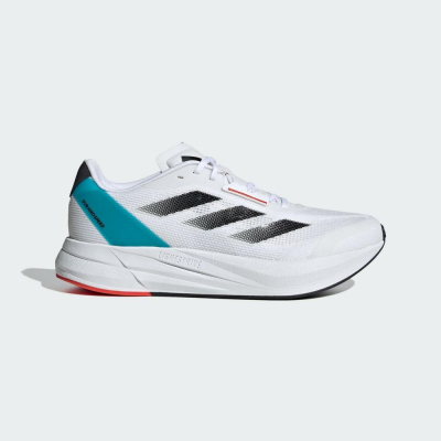 【adidas】DURAMO SPEED M 男慢跑鞋 白黑藍 IE9674