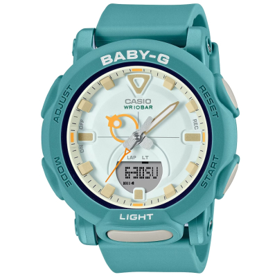 【CASIO 卡西歐】BABY-G 復古時尚 霧面雙顯腕錶 41.8mm / BGA-310RP-3A