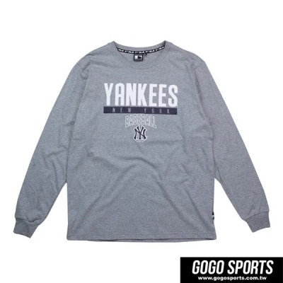 【GOGO SPORTS】MLB-前進洋基圓領薄長T恤(5860110) 灰色