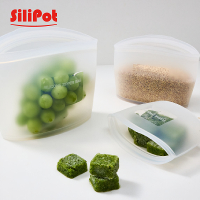 【韓國 Silipot】鉑金矽膠料理儲存袋全尺寸(S/M/L各1)