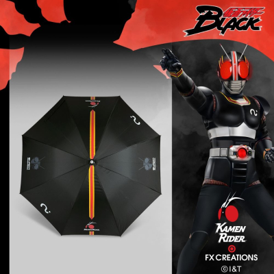 【假面騎士】BLACK 黑日 LED燈直傘 #黑 FXG231-01
