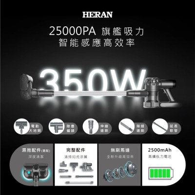 【HERAN 禾聯】旗艦吸力智能感應高效率吸塵器 HVC-35SC050
