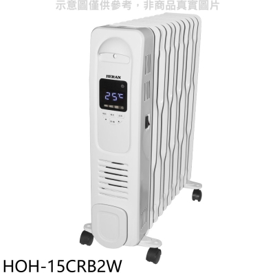 禾聯【HOH-15CRB2W】11葉片式電子恆溫電暖器