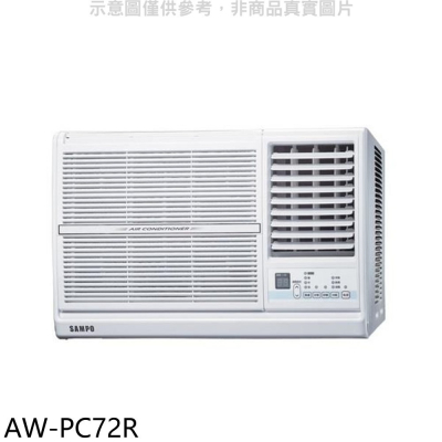 聲寶【AW-PC72R】定頻右吹窗型冷氣(含標準安裝)(7-11商品卡2700元)