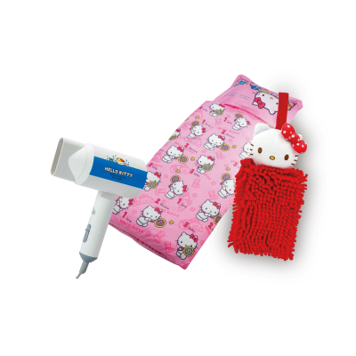 【生活工場】Hello Kitty聯名可愛福袋(擦手巾+陶瓷吹風機+兒童睡袋)