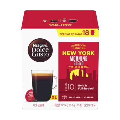 【NESCAFE DOLCE Gusto 雀巢】季節限定紐約美式晨光濃烈咖啡 18 顆膠囊/盒