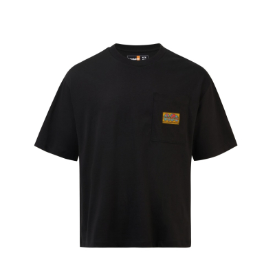 【Timberland】中性黑色短袖口袋T恤|A4175001